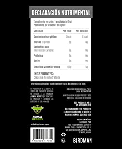 Creatina Monohidratada Birdman 450 g