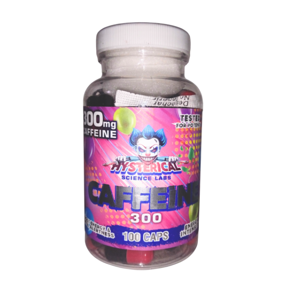 Hysterical Cafeina 300 mg 100 Capsulas