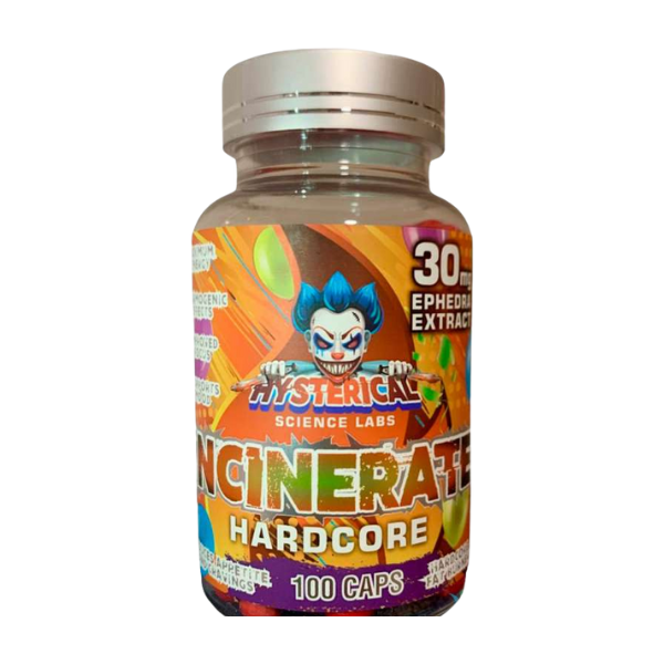 Hysterical Incinerate Hardcore 100 Capsulas
