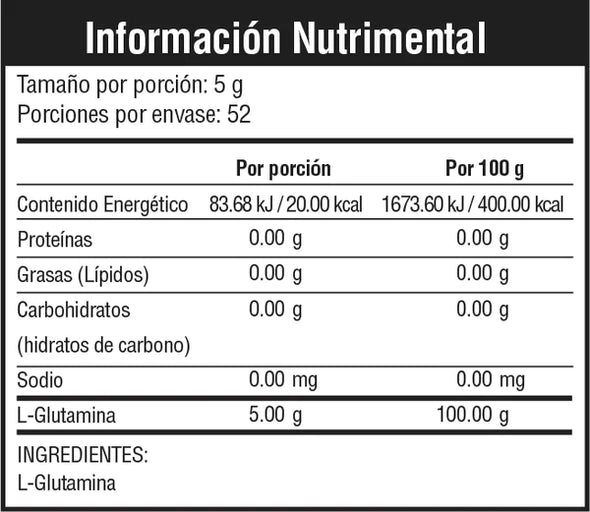 Recharge Glutamina 260 Gr