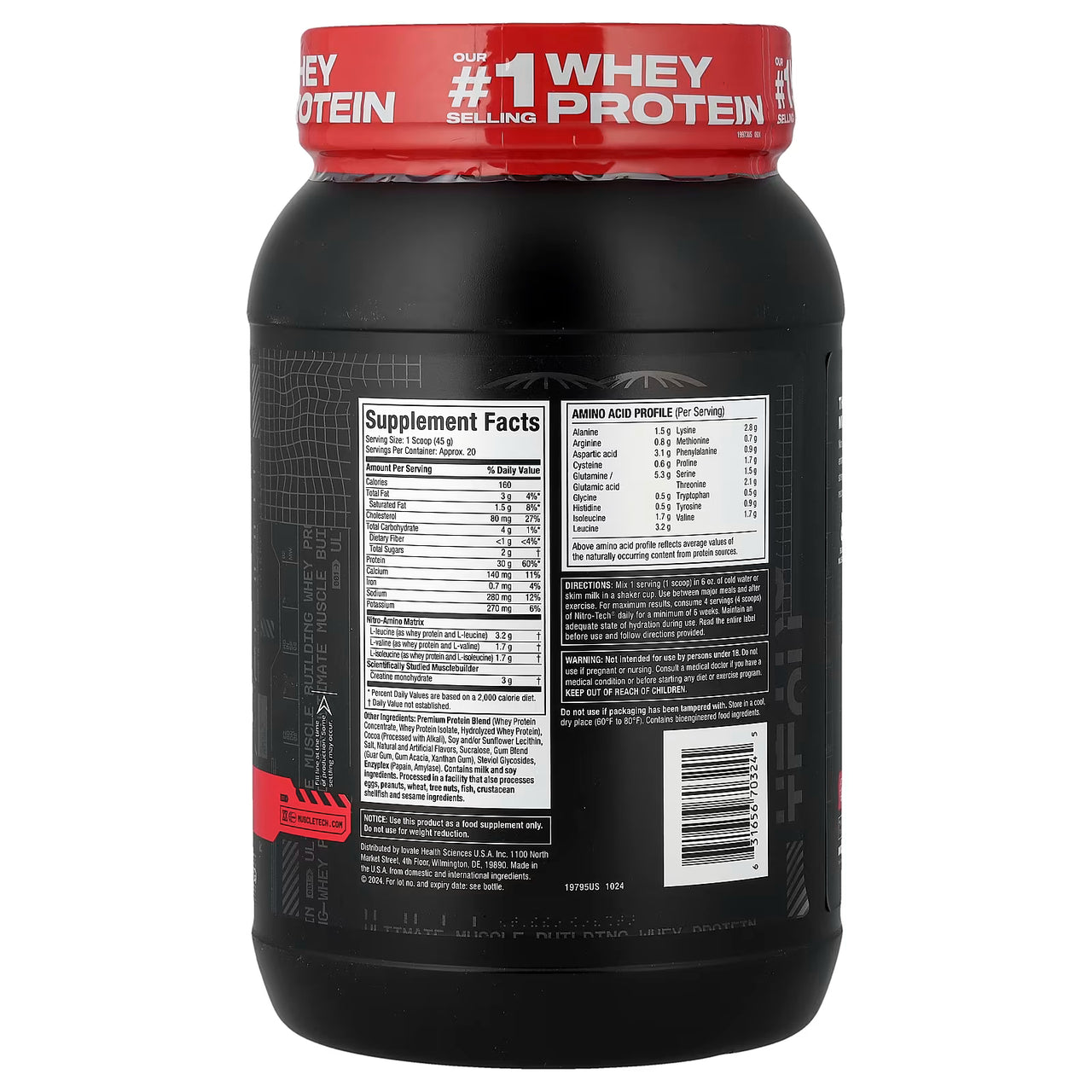 Nitro Tech Whey Protein 2 Libras