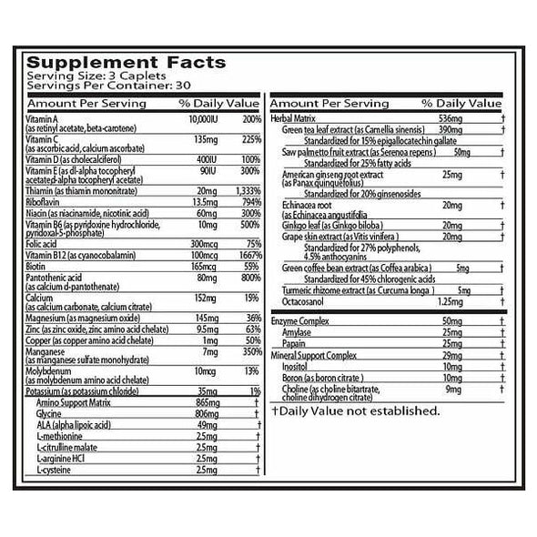 PLATINUM MULTI VITAMIN 90 TABLETAS