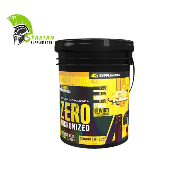 43 PROTEIN ZERO MICRONIZED HIDROLIZADA 6 KILOGRAMOS 157 SERVICIOS